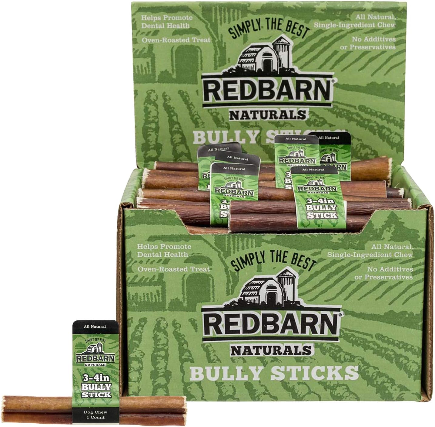 RedBarn 3-4 inch and Bully Stick